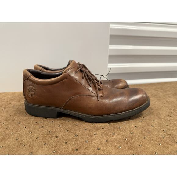 Timberland Other - Timberland GSR Shoes Brown Genuine Leather Lace Up Brown Mens Size‎ 8M